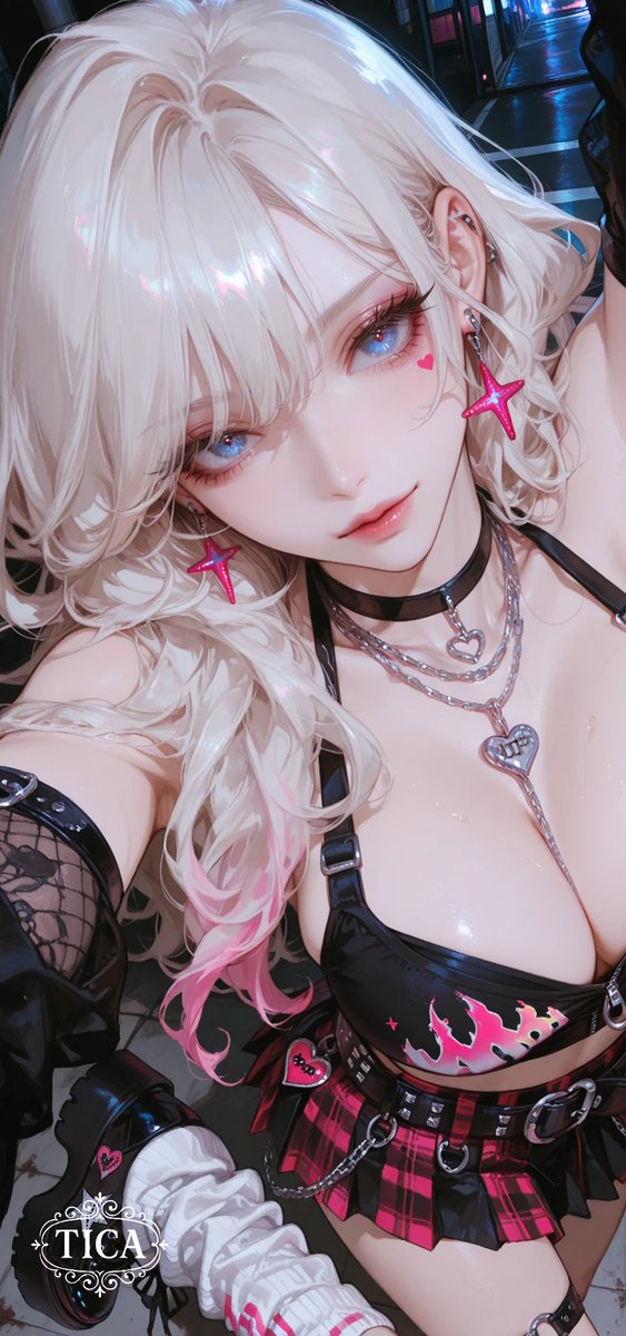 TicaTica46's tweet photo. #TICA_Lumina
#PromptByTICA

- - - - - - - - -▷◁

おはようございます☀️

ピンク×ブラックの甘辛パンクなルミナです🩷🖤

衣装プロンプトをリプ欄に置いておくので、
よかったらみなさんの子にも着せてみてね✨

今日も一緒に楽しみましょうꕤ*.ﾟ https://t.co/YbICAHUPcu