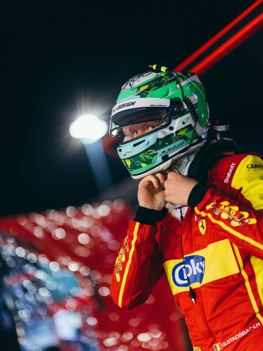 LegrouxVincent's tweet photo. The big one is here 🌙
This weekend we're racing around the clock for my 3rd Crowdstrike 24 Hours of Spa.
#Gilles #Ferrari #AFCorse #GTWorldEurope #Stadsbader https://t.co/A8fnWgcbkr