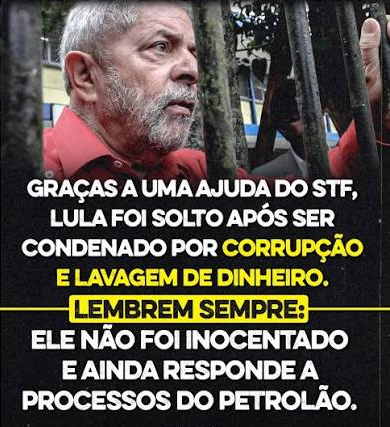 BrazilenDireita's tweet photo. NUNCA FOI INOCENTADO!
Vai carregar essa culpa para sempe. https://t.co/aMLK0YLKQs