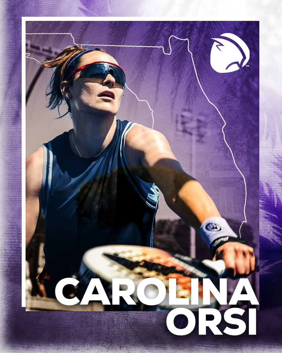 FloridaGoats's tweet photo. Introducing Carolina Orsi 🐐

A competitor who brings intensity, passion, world-class padel to every match. 

Catch her representing the Goats in New York City July 9-12. Tickets in bio 🎟️ https://t.co/CccN3U04XX