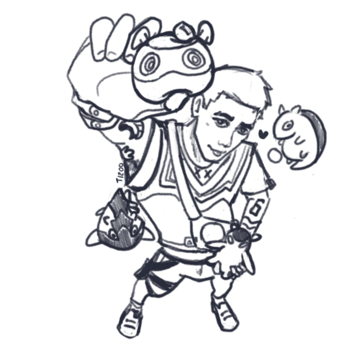 Tord1200's tweet photo. WIP - can you guess whos my favourite of the goobers #valorant #gekko https://t.co/Ogpqab8JR8