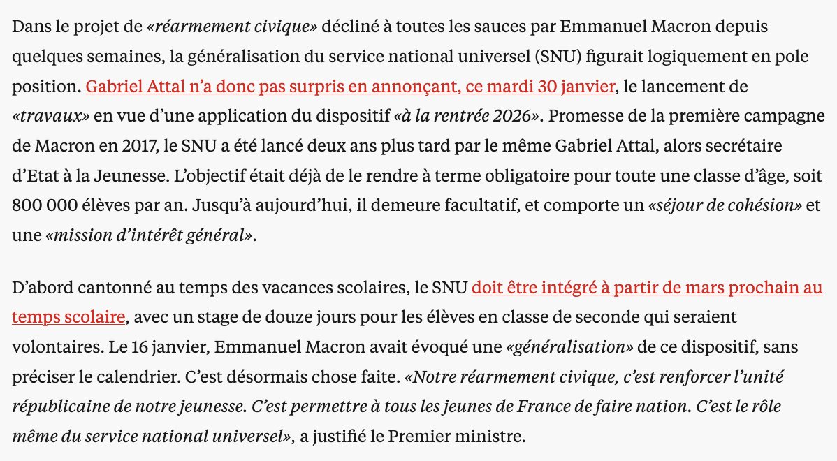 doublepix's tweet photo. @GabrielleCthl Vous êtes sur tous les fronts et 👏 pour ça !
Mais n'oublions pas que l'intérêt du jeune vieux #Attal pour les enfants a aussi produit le #SNU, gabegie financière et projet politique toxique.
Source : https://t.co/DuoFWmpTGL https://t.co/YStXdbxQZR