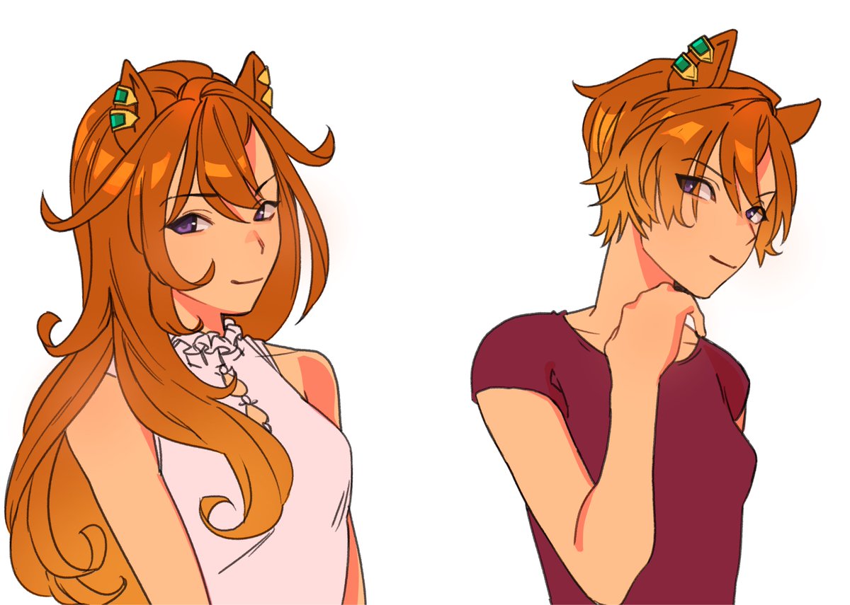 dungeonBGM's tweet photo. I think opera o already has perfect hair since it’s her hair but this is long hair and uh leon hair too https://t.co/3BUKqlMSXG