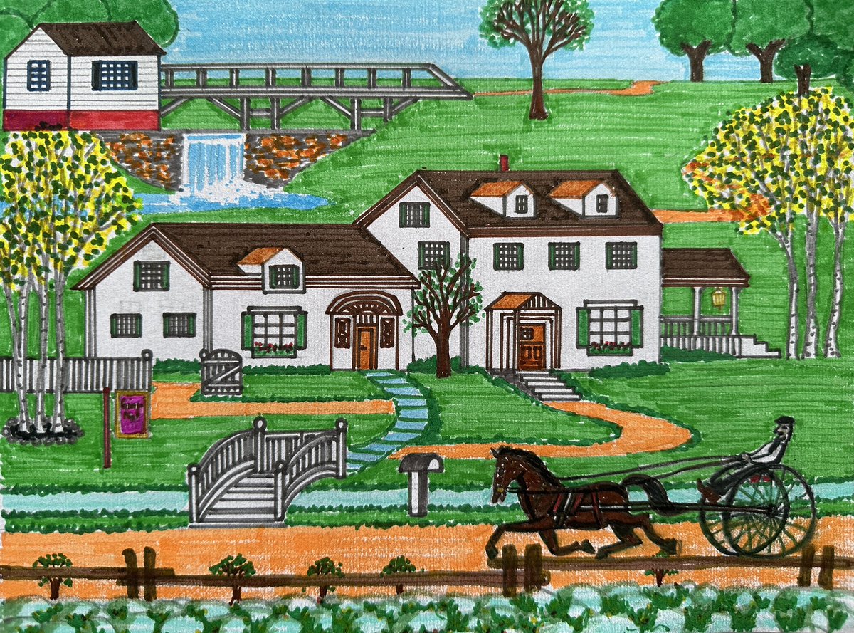 deba_sh's tweet photo. Farmhouse #art #sketchpen #farmhouse #scenery https://t.co/yoFMn1dpkt
