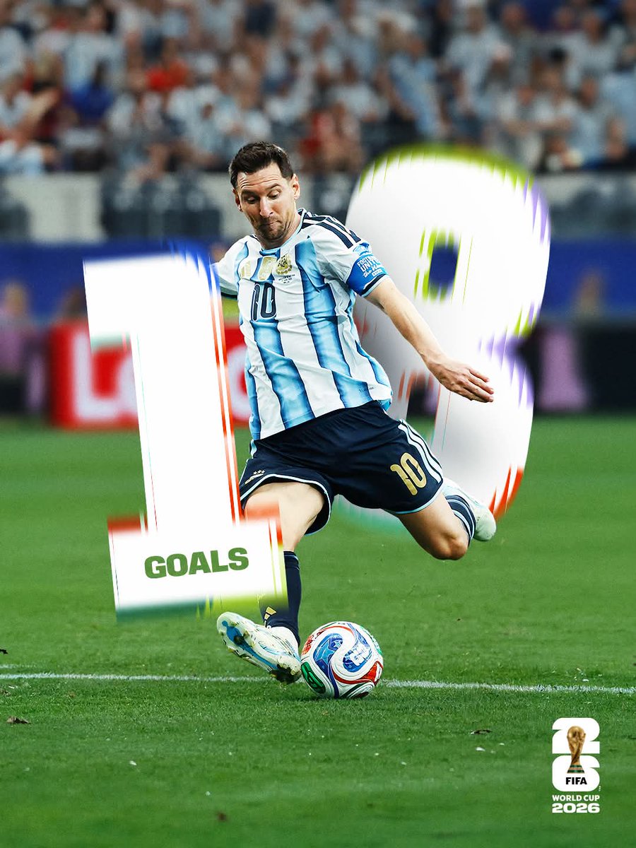 kasim76's tweet photo. Lionel Messi has broken the record for all-time goals at the #FIFAWorldCup 💫 https://t.co/NBybZNNrsL