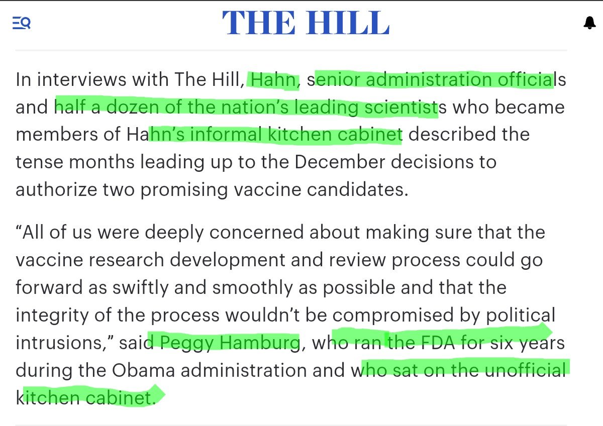 bitchfork's tweet photo. @SenRandPaul Why did then FDA Commissioner, Steve Hahn, want the "kitchen cabinet" meetings "kept quiet"? 
Subpeona
Eric Topol, Steve Hahn, Ruth Berkelman, Peter Hotez, and Mike Osterholm!
https://t.co/Lgj9J82pUK https://t.co/C497nvE15T