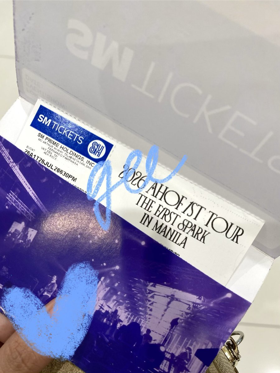 sunnieswoongki's tweet photo. WTS / LFB AHOF The First Spark in Manila

Selling my extra ticket of SVIP Standing B D2 (panic buying pa more)

» Timestamp: 1:00PM (06/19/26)
» Physical Tix Available
» SRP - (₱15,400)
» Can make payment arrangements

Feel free to DM to discuss po, salamat po ☺️

#AHOF #아홉
#THE_FIRST_SPARK_IN_MANILA