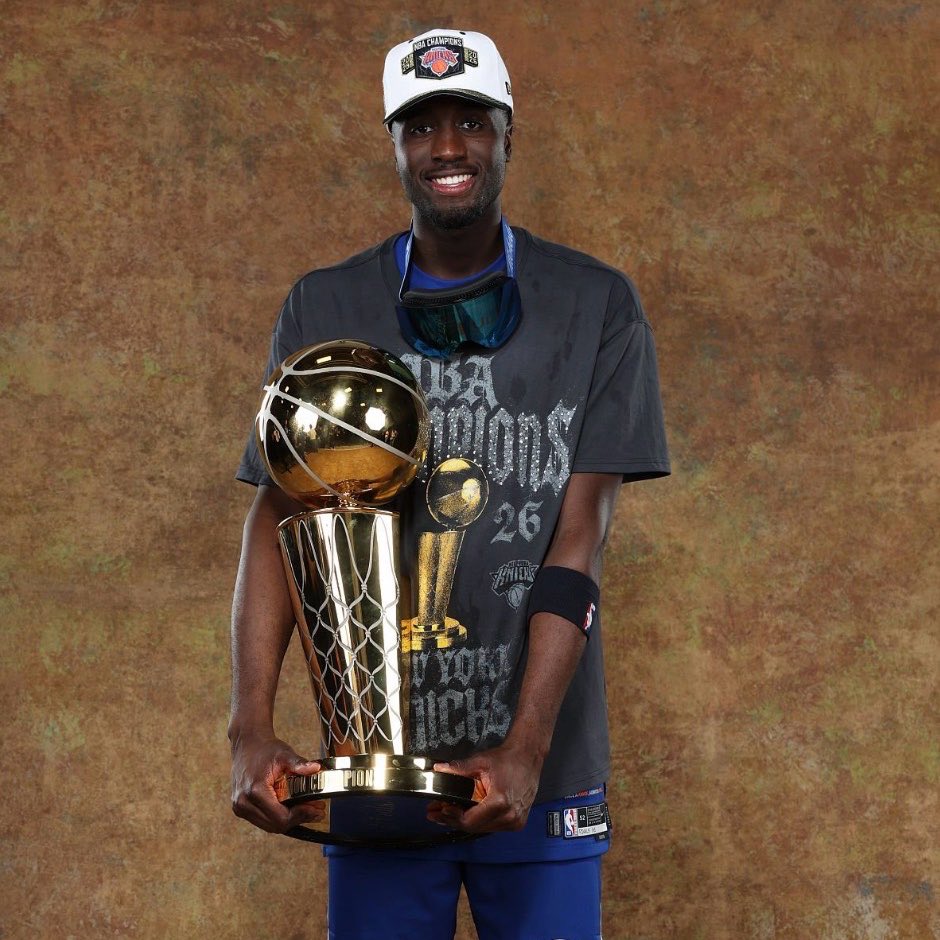 SleeperKnicks's tweet photo. BREAKING: 2026 NBA Champion Mohamed Diawara intends to sign a multiyear, $10-plus million deal to return to the New York Knicks, per @ShamsCharania. https://t.co/r0nvwZpuIv