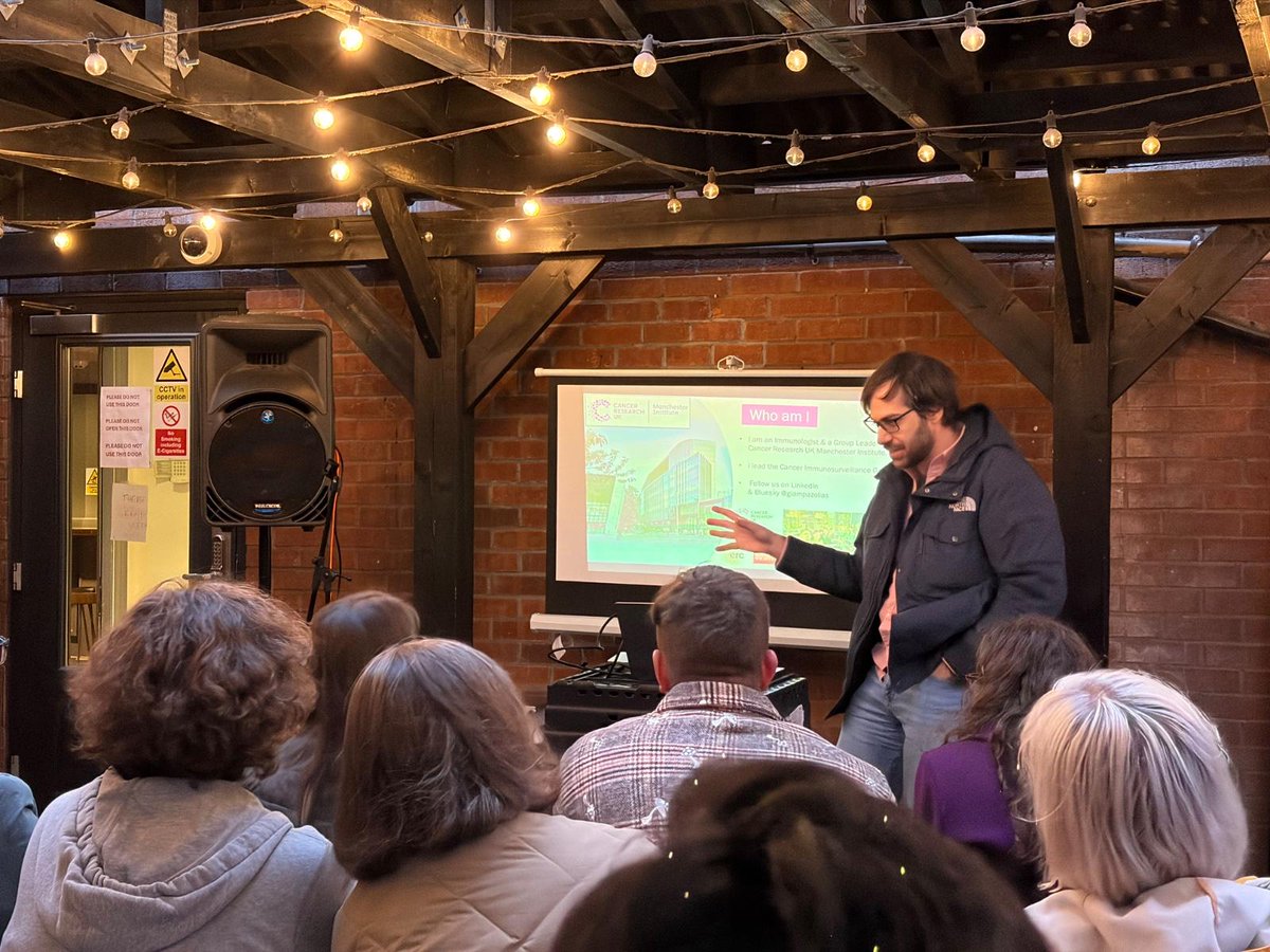 giampazolias's tweet photo. Had an amazing time speaking at @pintofscience 
about how the #GutMicrobiome🦠 shapes #AntiTumourImmunity💥  

Thanks to my #Lab @CRUK_MI, the organisers, the speakers, everyone who attended 

and the #TeamManchester🐝 @LydiaBeckerIII @OfficialUoM @MCRCnews https://t.co/gwOyqBuSJT