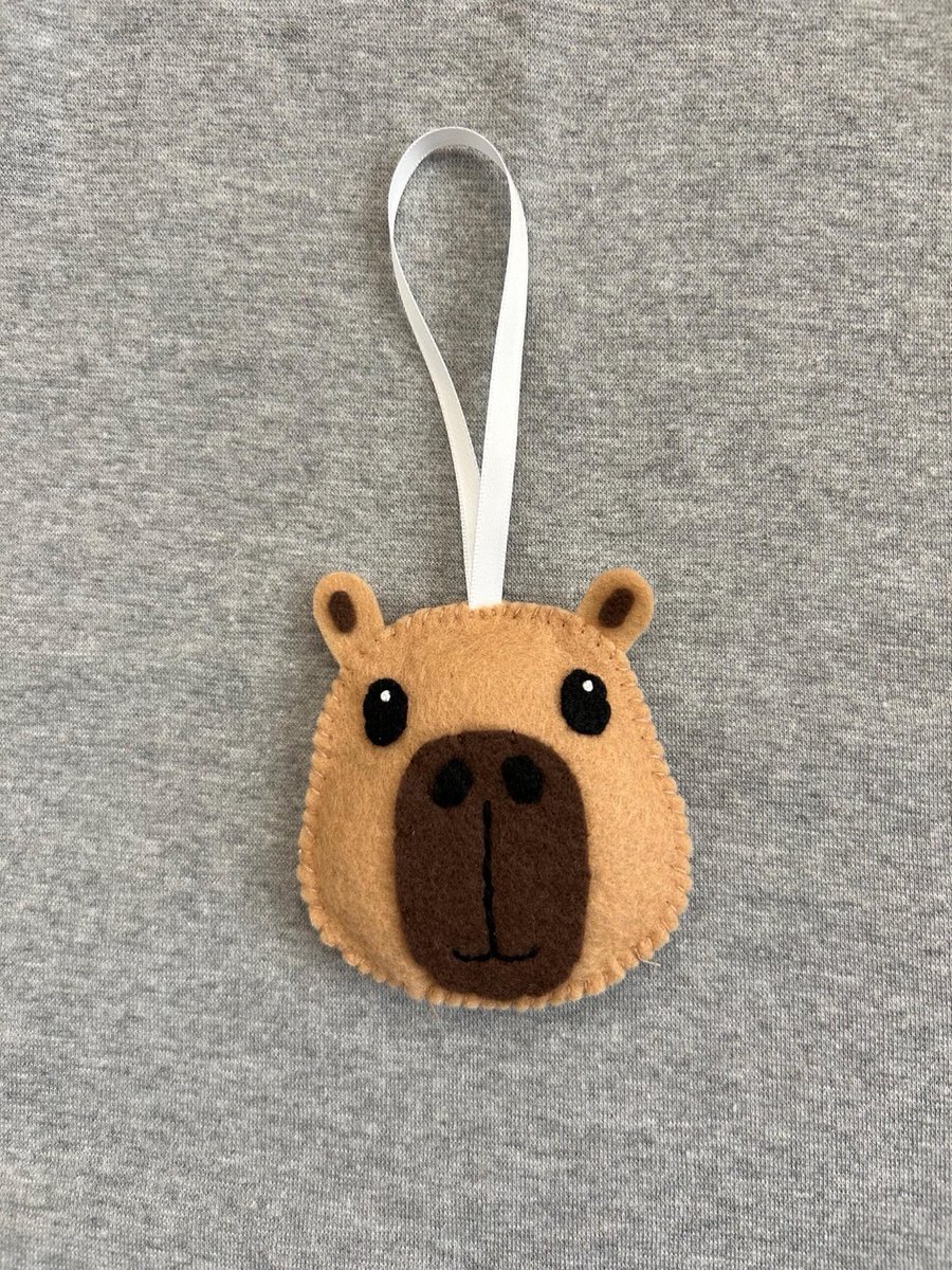 Tuscanycreative's tweet photo. Capybara ornament (great for gifts!) #capybara https://t.co/fmyuLjCIgr