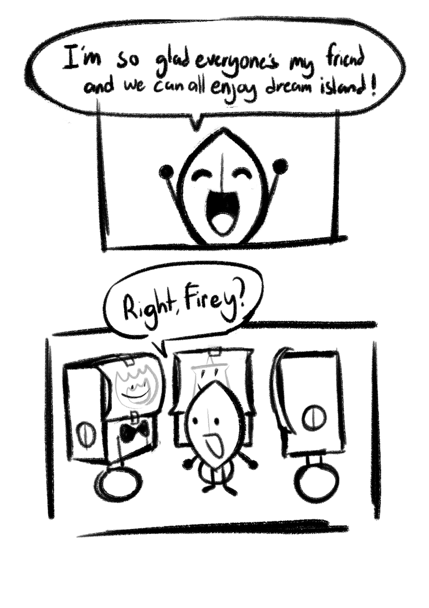 fartpee67's tweet photo. a world where she's happy and has friends and keeps dream island #bfdi https://t.co/T0k03skNJh
