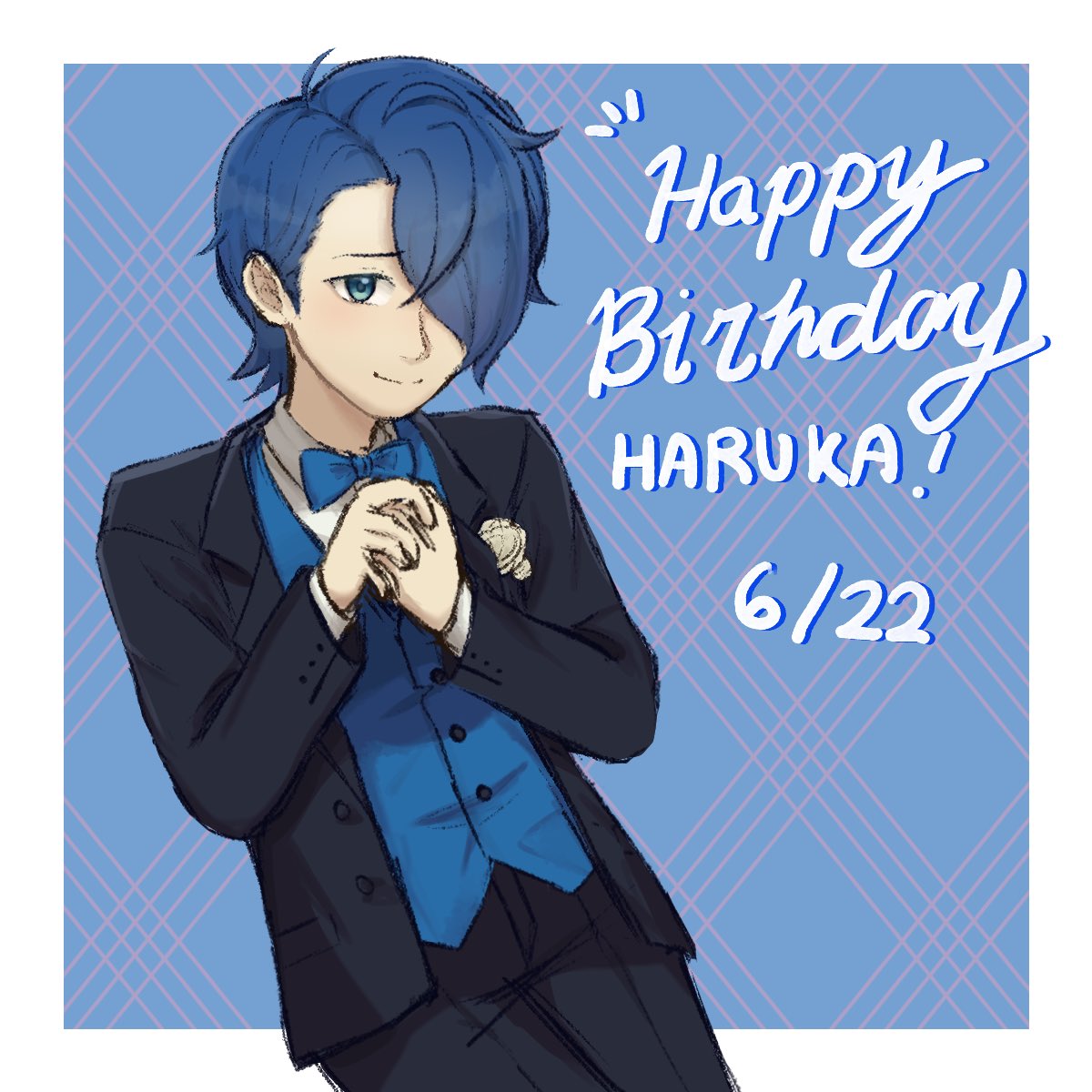singingyoursins's tweet photo. 🫧 Happy birthday, Haruka!!! (Jun. 22)

(🎨 - @/salmon-vanillart on Tumblr)

#01_m #harukasakurai #MILGRAM #fanzine https://t.co/VUQP21ETAF