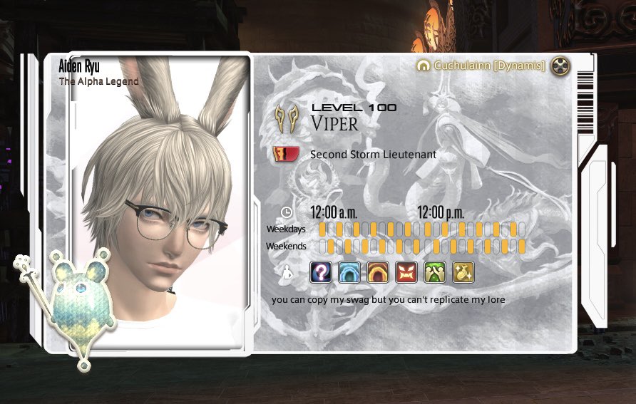 aidenxiv_'s tweet photo. Tried going for a white monster adventure plate theme here #ffxiv https://t.co/ibvdDHyzEv