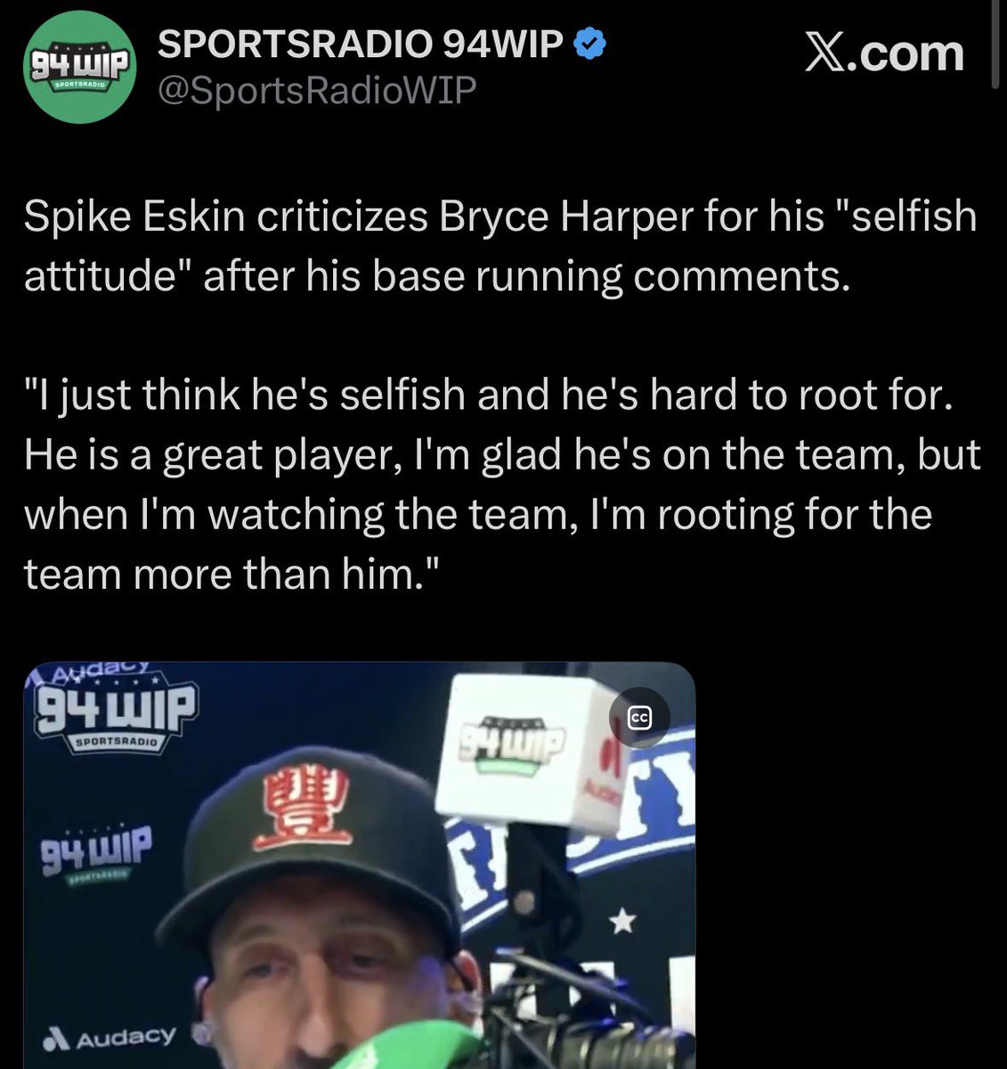 CogginToboggan's tweet photo. No Eskin has ever met a Philadelphia star they haven’t immediately wanted to run out of town. https://t.co/mmJRMZJrTc