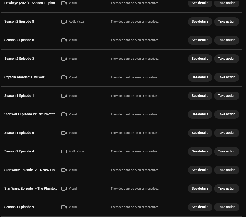 Pheas7's tweet photo. @TeamYouTube Why should creators even upload on your platform if you continuously let companies abuse power by claiming 3 seconds from an hour and 20 minute video?

Why is your system so bad that I get 0 claims on my drafts despite being up for days, but its publicly removed? https://t.co/zN6oST5PZI