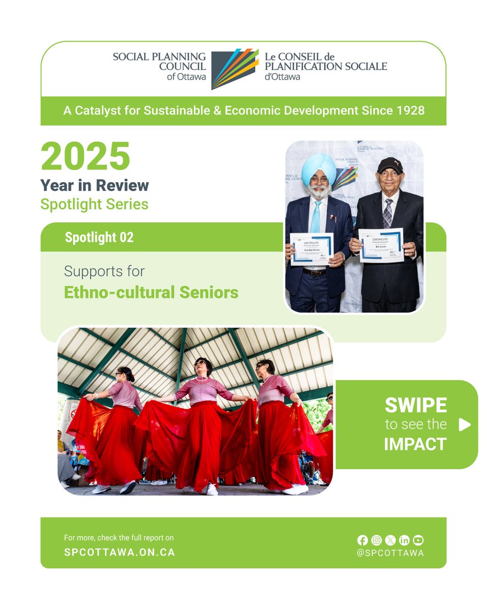 SPCOttawa's tweet photo. Strong communities ensure that seniors remain connected, supported and empowered to live independently.

In 2025, SPCO &amp; its partners helped ethno-cultural seniors access programs, services, and practical supports that enhanced social inclusion &amp; improved quality of life. https://t.co/Xx2LR9EFgW