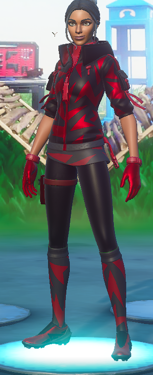 strxkerbtw's tweet photo. @FortniteStatus there is currently a bug with the net protector skin (that I have I'm not sure of other people are having it) but when I have the color set to play or gray there is a hint of green in parts of the skin (in the screenshot) 

I play on PC Performance Mode https://t.co/PX4yrq7imu