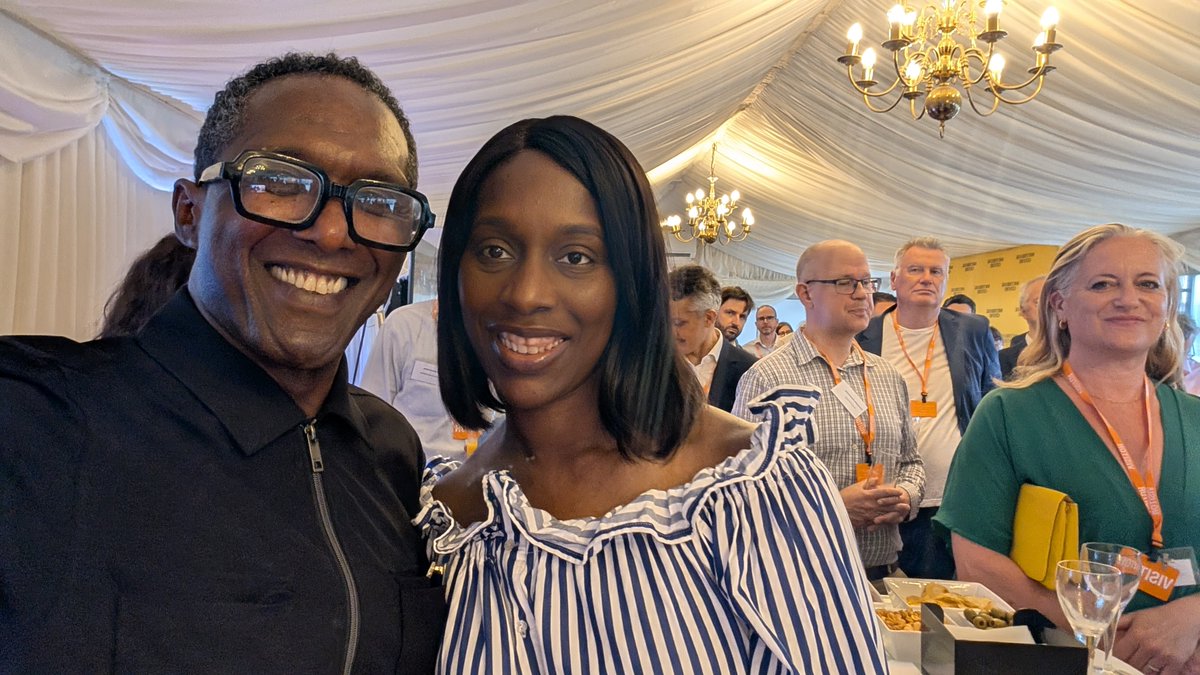 lemnsissay's tweet photo. A momentous day to be in parliament at The Pavilion Terrace in the cool breeze of The Thames to celebrate the   75th anniversary of The  Southbank Centre.  

- The allure  of Andy,  the buzz of Burnham was in the air 

Thank you Florence Eshalomi MP for hosting us. Inspired speeches by Elaine Bedell, Dame Caroline Dinenage  MP and Florence Eshalomi MP.  

And thanks to Secretary of State @lisanandy   for popping in.  Thank you to my close friend @SelamAmare  and long time  new friend Melène Gomera.  The queen of jazz production was here too Janine Irons OBE FRSA.