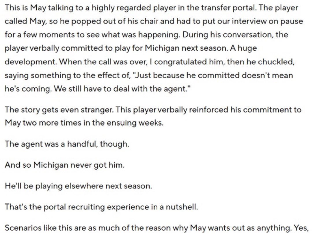 CBKReport's tweet photo. This is insane to me. 

Because knowing how good Dusty was with recruiting, this being the biggest straw as to why he wanted out is crazy. 

via @MattNorlander https://t.co/bhhJmk8AnY