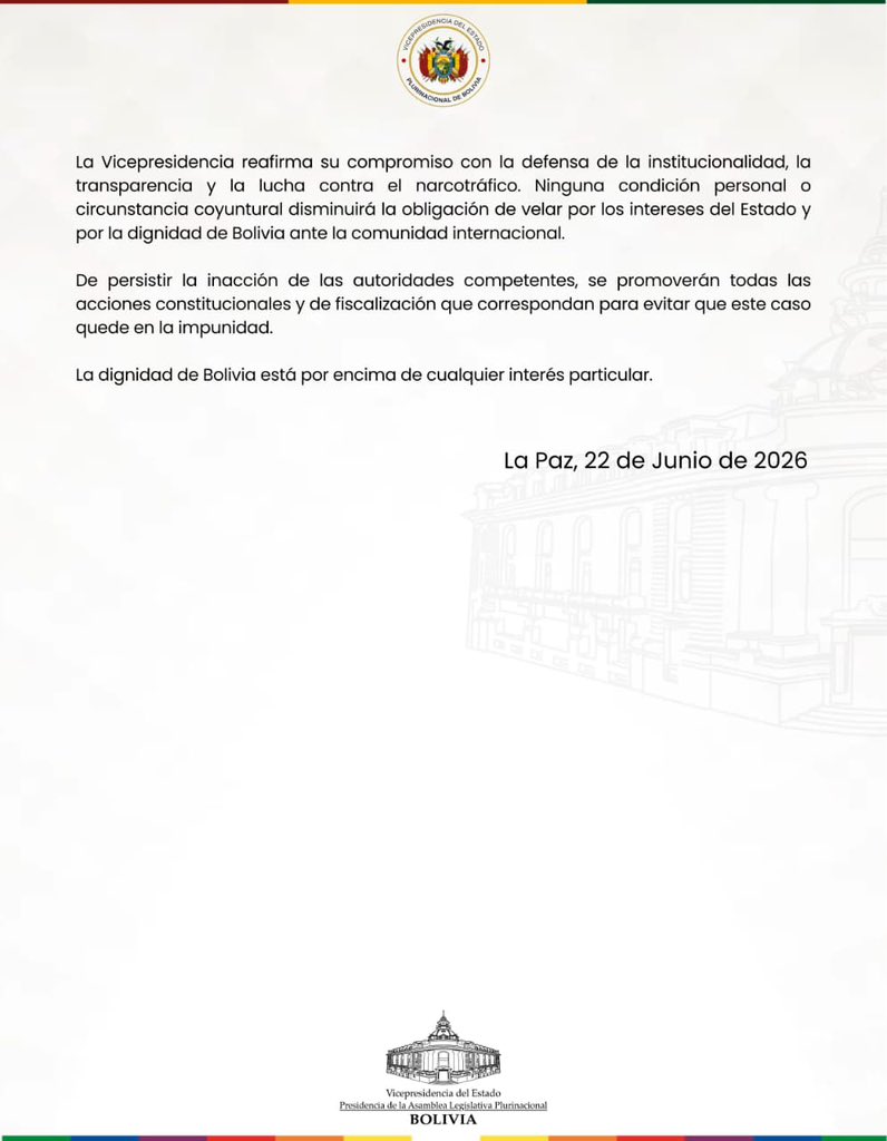 Vicepresidencia de Bolivia tweet media