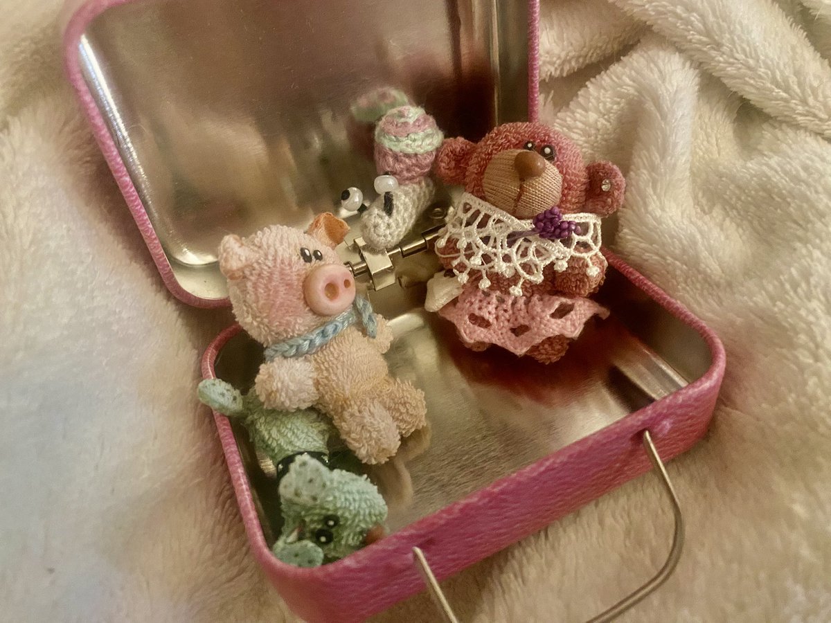 ChiccoMuc67's tweet photo. 😍Ist ja schön, dass wir jetzt einen Reisekoffer haben… Aber dürfen wir jetzt wieder raus?🤭😃 
🐻Da passen voll viele Schuhe rein😍
🐷Hüstel…Du hast gar keine Schuhe👀
#Resi #HerrSpeckbert #Fusseltrolle https://t.co/aE9vDpPPxH