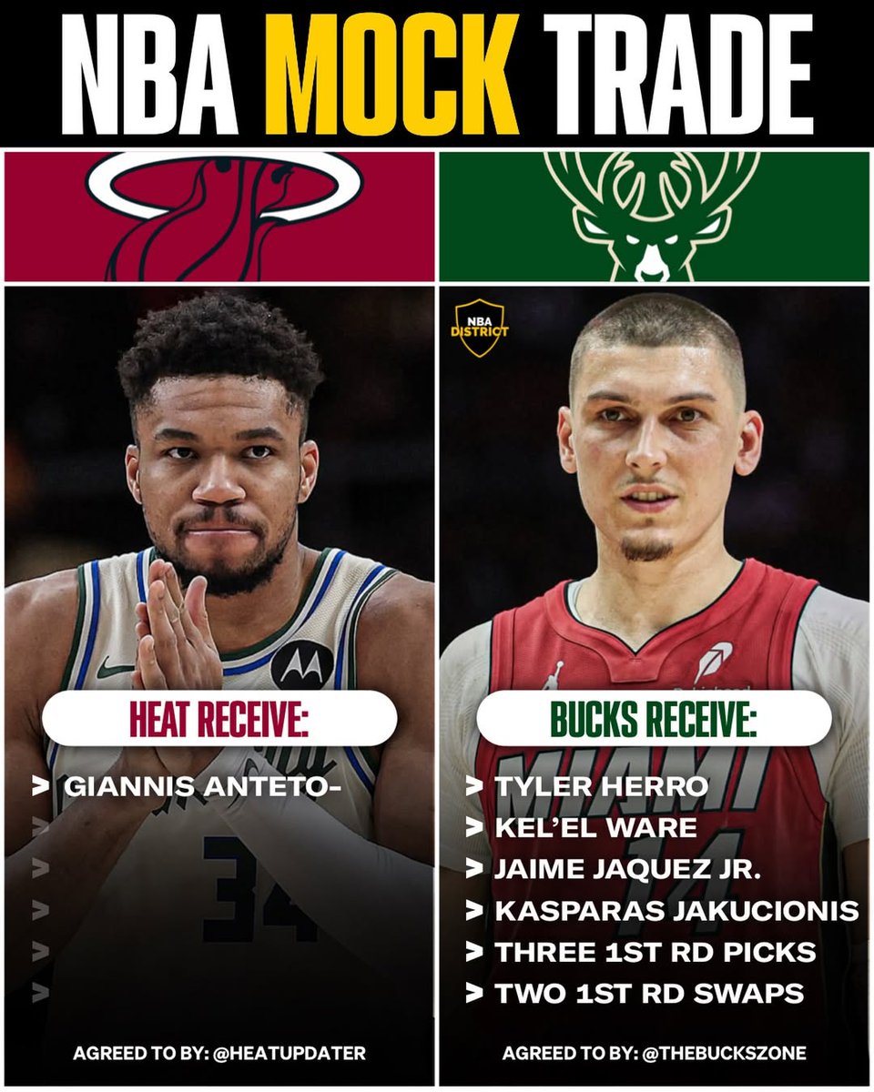 areyoumarcus's tweet photo. Who says no to this Giannis trade idea? 👀🔥 https://t.co/q3EW4ZPh55