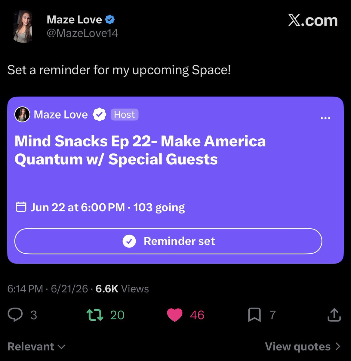 Vltra_MK's tweet photo. Make America Quantum 🤳🏼

Share and set the reminder below 👇🏼 https://t.co/Du1pfofEXl