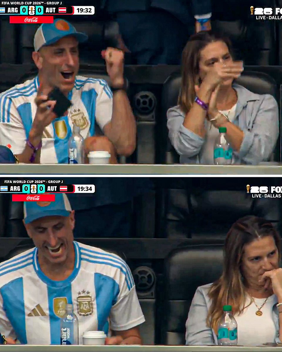 Balldontlie's tweet photo. Manu Ginóbili showing love for Argentina in their World Cup match against Austria 🇦🇷👏 https://t.co/RS8V5XrTkq