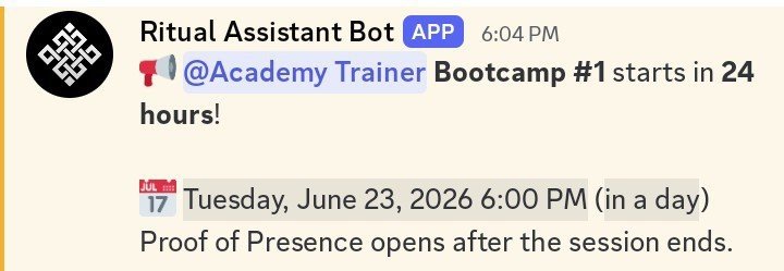 VaultVanec0sk's tweet photo. Ritual Academy Bootcamp #1 is almost here! 🎓

The excitement is building as the community gears up for the very first Ritual Academy Bootcamp. Seeing so many reactions and members engaging with the announcement shows the incredible energy and enthusiasm within the ecosystem. 🔥

This bootcamp is more than just a learning session it's an opportunity to: ✨ Expand your knowledge of Ritual and AI infrastructure
✨ Connect with talented builders and innovators from around the world
✨ Learn directly from experienced trainers and community leaders
✨ Earn your Proof of Presence and showcase your participation
✨ Take the next step in your builder journey within the Ritual ecosystem

The strong engagement on this announcement reflects a community that is eager to learn, grow, and build together. Every reaction represents a member ready to explore new ideas and contribute to the future of decentralized AI.

📅 June 23, 2026 – 6:00 PM Don't miss your chance to be part of this exciting milestone.

Learn. Build. Connect. Grow. The future belongs to those who show up, stay curious, and keep building. 🌍

 #RitualAcademy #BuildWithRitual #AIInfrastructure #Web3Education