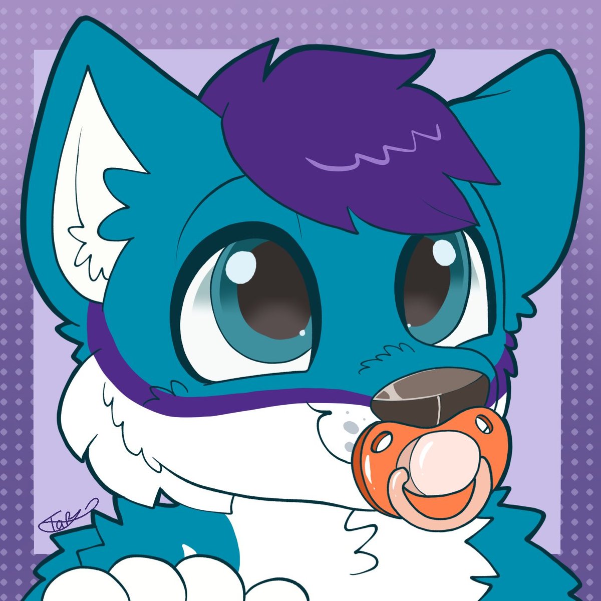 bababluekitty's tweet photo. Finished icon for @roguy_fox !! 💜 https://t.co/DS2xYweMAk