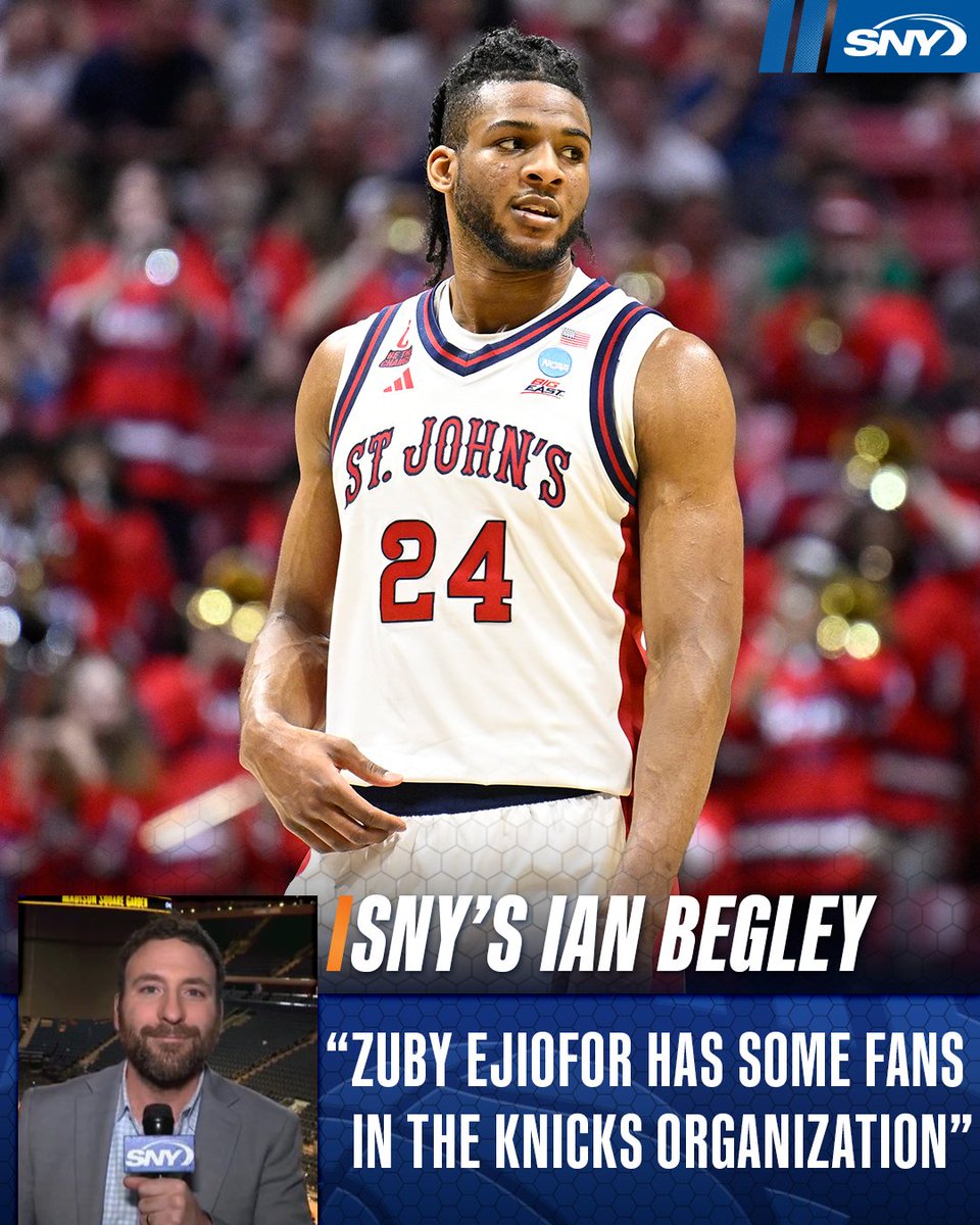 sny_knicks's tweet photo. As the Knicks prepare for the 2026 NBA Draft, Zuby Ejiofor is a name to keep in mind 👀 https://t.co/zCzyVVvYSZ