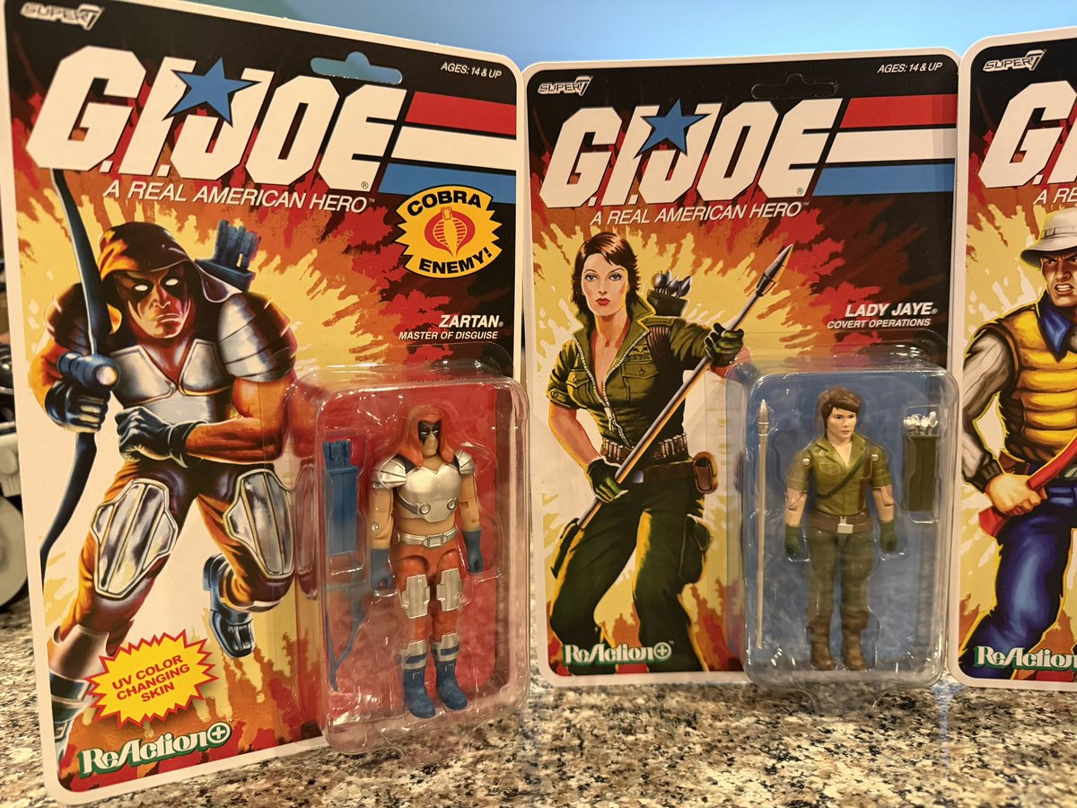 Toyhuntersholl2's tweet photo. G.I. Joe Reaction + Wave 9 arrives from @super7store !!
Excellent looking and really glad to see the Cobra Viper Gunner that was part of the Mothership, still wishing that could come back! Ready for the next wave!!
#gijoe #reaction #gijoereaction #cobra #oring https://t.co/KK3u3mbzJg