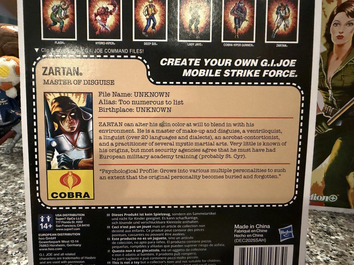 Toyhuntersholl2's tweet photo. G.I. Joe Reaction + Wave 9 arrives from @super7store !!
Excellent looking and really glad to see the Cobra Viper Gunner that was part of the Mothership, still wishing that could come back! Ready for the next wave!!
#gijoe #reaction #gijoereaction #cobra #oring https://t.co/KK3u3mbzJg