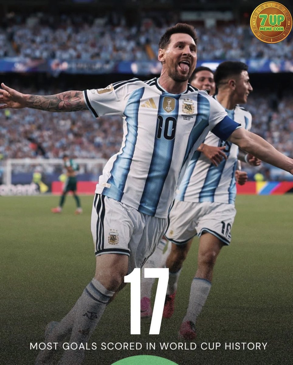 7UP_coin's tweet photo. 🚀Lionel Messi has made World Cup history.

Messi has now become the outright top scorer in FIFA World Cup history.

🏁After equalling Klose's mark in Argentina's last match, Messi has taken the record for himself with his latest goal against Austria.

#Messi #7Up_Coin #Worldcup https://t.co/cWNzzhdRo6
