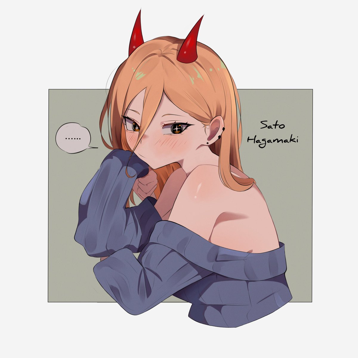 Sato_Hagamaki's tweet photo. Power fanart 

#anime #fanart #chainsawman https://t.co/nOJfVvP0qg