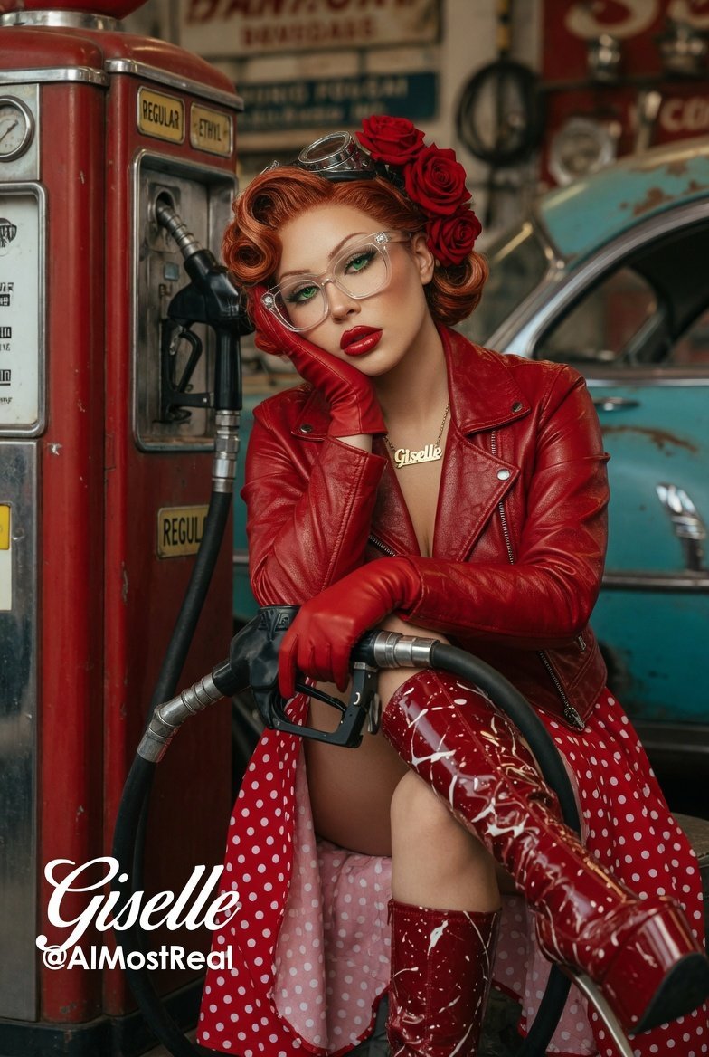 AImostReal's tweet photo. QT Retro 4 images 4 artists
RetroGlam 🔥
I'm serving pure vintage pin-up energy — from golden-age Hollywood glamour to roadside Americana with a side of sass.
Classic beauty, timeless trouble.
Inviting:
@hersh49135
@EddieErotik
@EnigmaRadiance
@MFH_1984
#Giselle #PinupVibes #RetroGlam #VintageGoddess