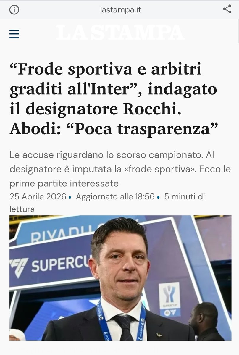claudeherou2's tweet photo. Questo è #Malago nuovo presidente della #Figc
"La vicenda Juventus per come si è conclusa è la dimostrazione che la giustizia sportiva ha funzionato"
Ora per coerenza ci aspettiamo che funzioni allo stesso modo per le vicende #Napoli e #Roma e che si attivi per la vicenda #inter https://t.co/KVFjH4VUoQ