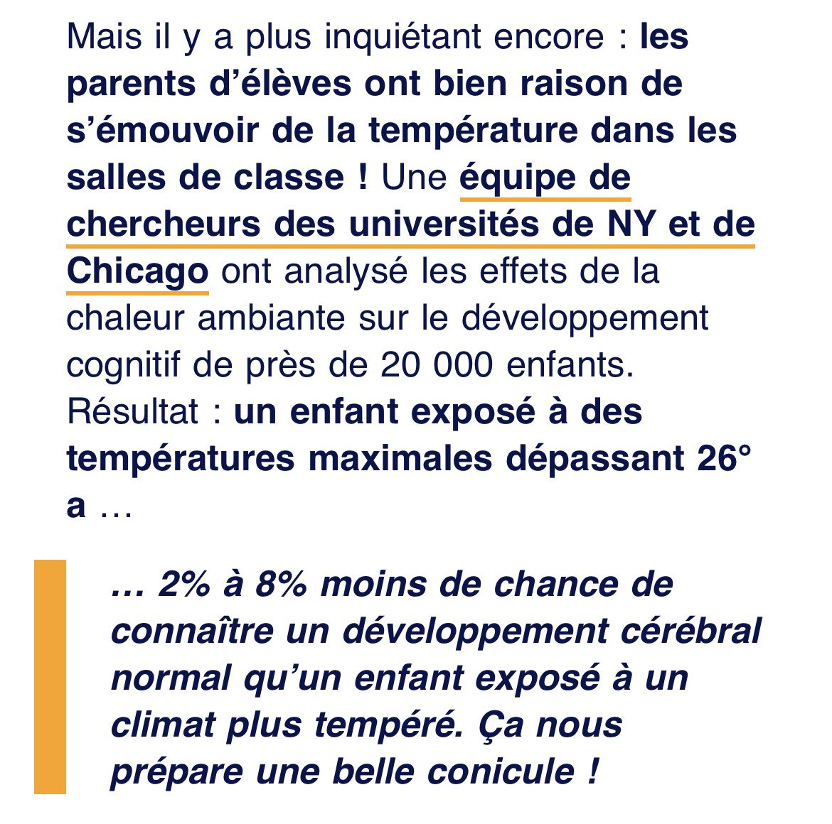 AurelieDrvn's tweet photo. Et on a des maires pour expliquer qu’il ne faut pas habituer les enfants à la Clim… 
On sous estime complètement les effets de la chaleur. https://t.co/AcrOnTk9TZ