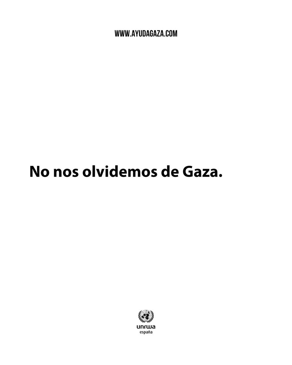 UNRWAes's tweet photo. Gaza, todavía te miramos.
https://t.co/jMonW8szym https://t.co/OjPrlj6fIP