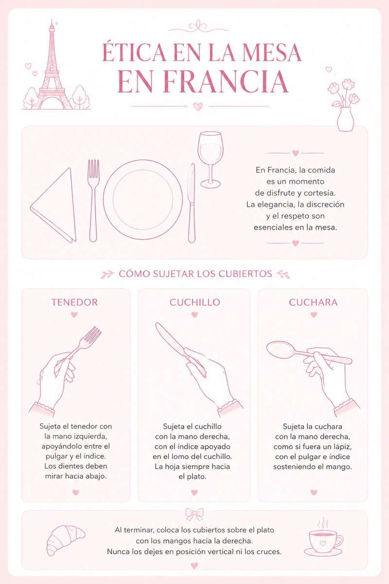 mat_chan38's tweet photo. He descubierto que el comer lento no es solo saberlo, sino provocarlo.
Aparte de que aprenderás a comer elegantemente te darás cuenta que tu "hambre" no era tan grande como pensabas.

Para esto usarás la ética francesa. https://t.co/keMtNiShzR