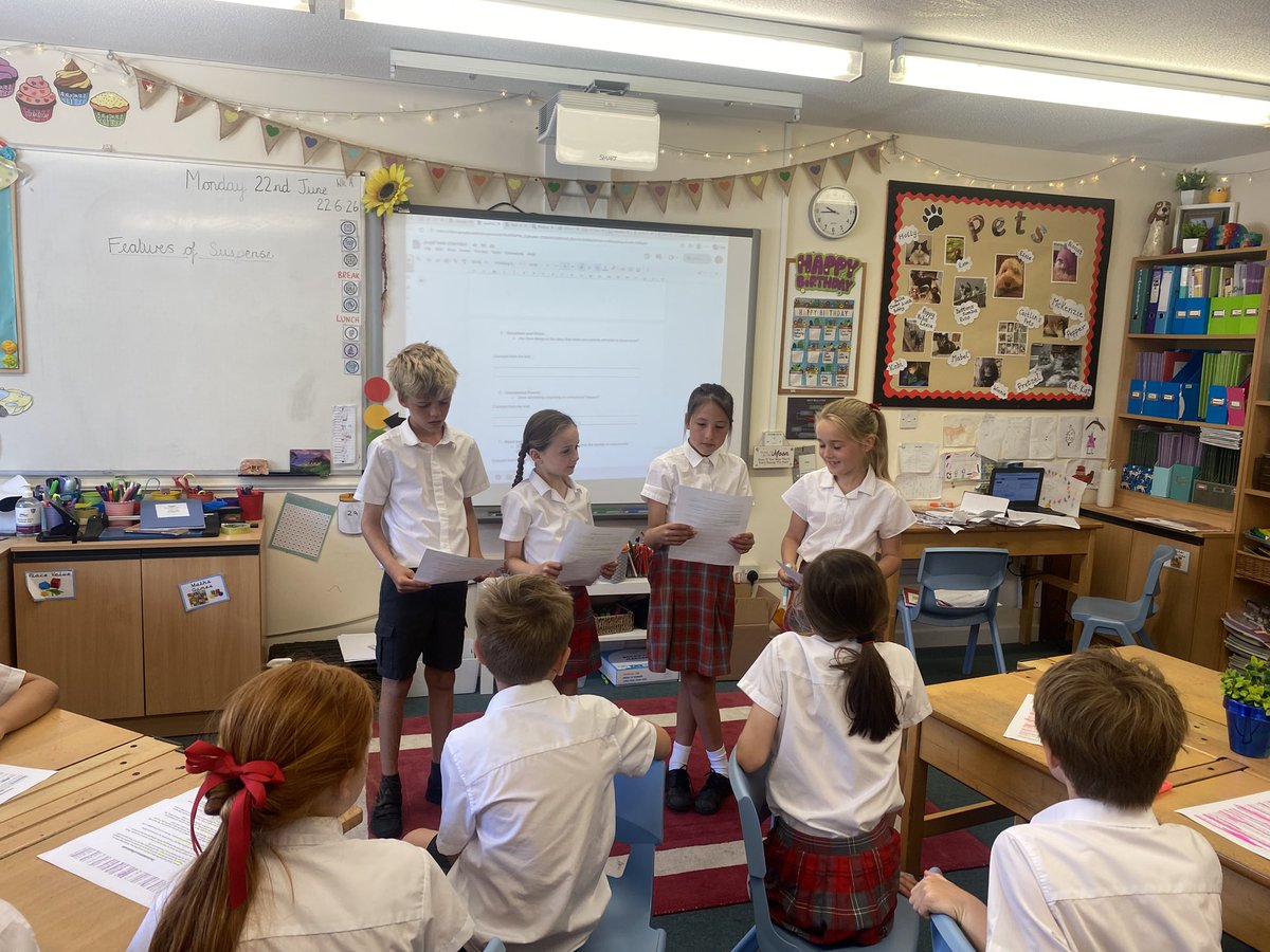 DurlstonMiddle's tweet photo. Year 3 were brilliant today! 📚✨ We explored how authors create suspense in short writing, identifying the language features that keep readers hooked and on the edge of their seats. So much thoughtful discussion and fantastic detective work! 👏 https://t.co/H30JFs6OSw