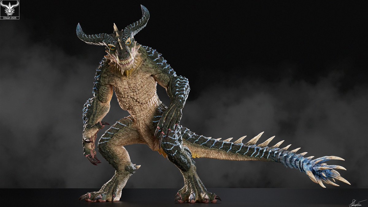 Doesh96's tweet photo. This beast has a hybrid locomotion style. This is his primary stance—mostly walking upright on two legs, but using front knuckles for support when needed.
Bipedal vs Quadruped: which stance fits monster designs better? 👇
#3DArt #CreatureDesign #MonsterDesign #FantasyArt https://t.co/z3Kgwuaq0F