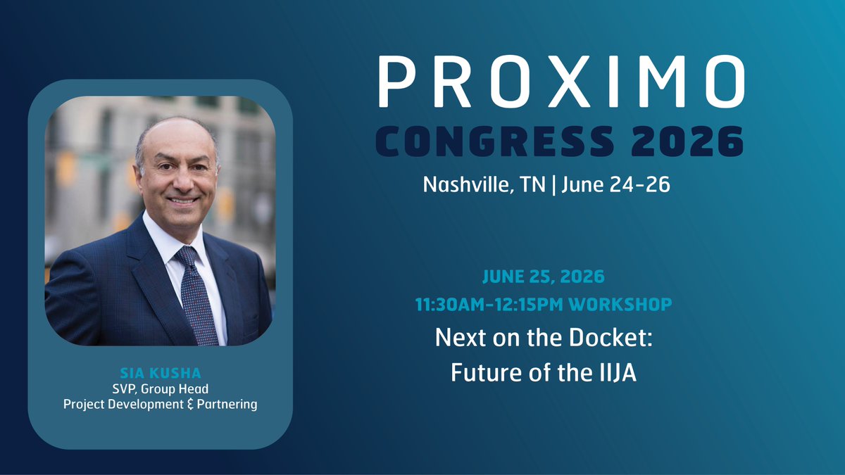 PlenaryAmericas's tweet photo. Excited to share that Plenary Americas will be speaking at #ProximoCongress 2026 on June 25.
Join us for “Next on the Docket: Future of the IIJA” as we explore what’s ahead for US infrastructure investment.
Learn more: https://t.co/uhlW95VVnr
#Infrastructure #IIJA #ProjectFinance https://t.co/wxNyN4x5Wg