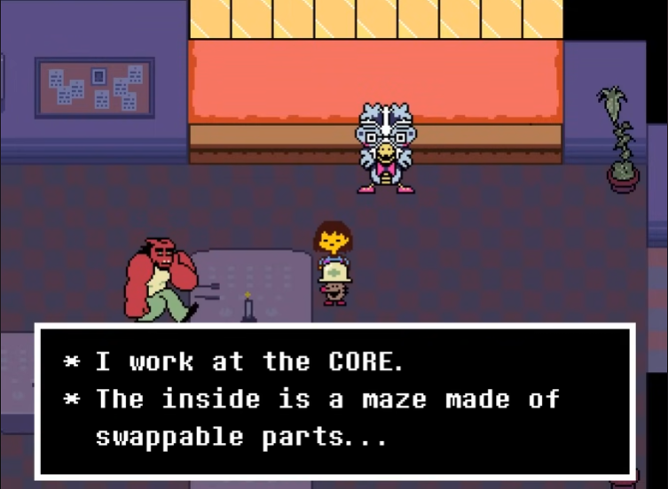 J_D_N_V_G's tweet photo. This sounds awfully familiar.

You think that in studying FRIEND and the way it influences rooms, pathways and puzzles is what inspired W.D. Gaster to make the Core the way it is?
Shifting rooms, "an awful tradition."
Perhaps he was using the dark worlds as a blueprint. https://t.co/YS4sY0zXOT
