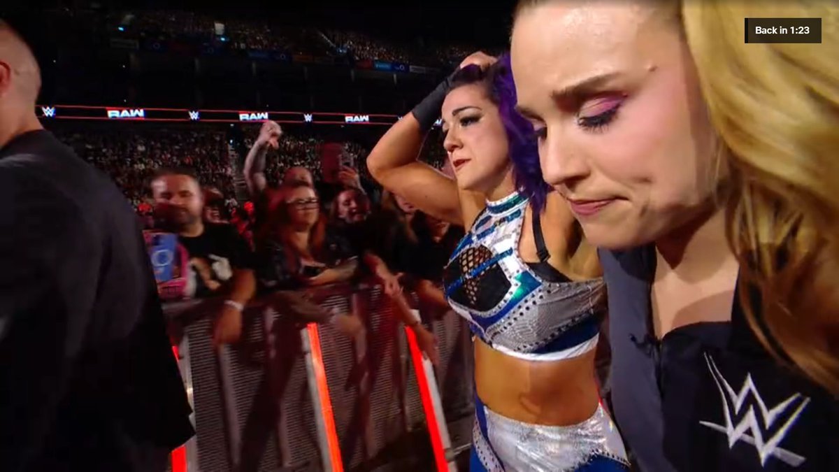 EliteClubS0B's tweet photo. Bayley is in tears after Lyra Valkyria turned on her 💔

#WWERaw https://t.co/M0yzOlu2ZC