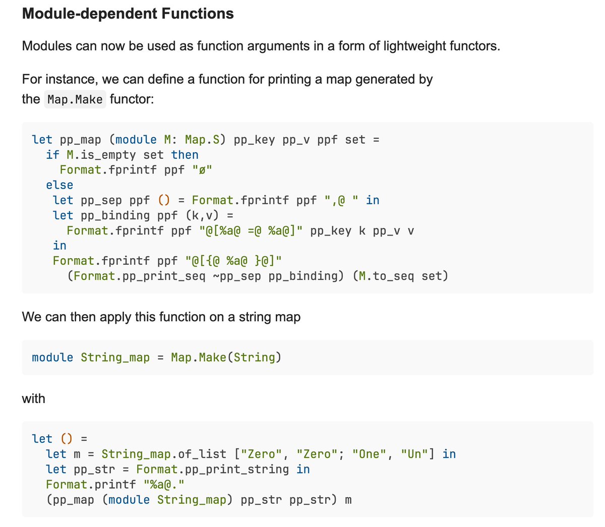 OCaml just solved dependency injection btw it's the only language that ...