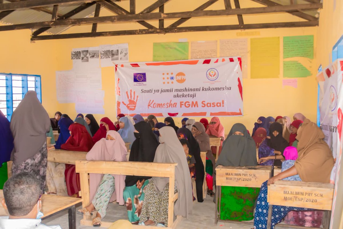 BsiKenya's tweet photo. Survivor training in Maalimin Village, Lagdera Sub-County-Garissa empowered FGM survivors to use their voices as catalysts for change through storytelling, healing from trauma and collective action in partnership with the @EUinKenya and @UNFPAKen.

#KomeshaFGMSasa
#EndFGM https://t.co/6EBRKvm8CB