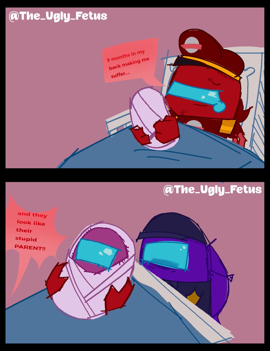 The_Ugly_Fetus's tweet photo. Made some garbage (might be kind of out of character but who gaf)
(#amongus #amongusshow #purpred #camtain ) https://t.co/5jvxAM1M9n