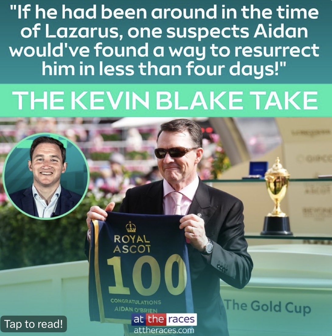 kevinblake2011's tweet photo. The Kevin Blake Take: Looking back on a brilliant Royal Ascot. RTs appreciated. https://t.co/fajfADXm5P https://t.co/C60FyHUIvt