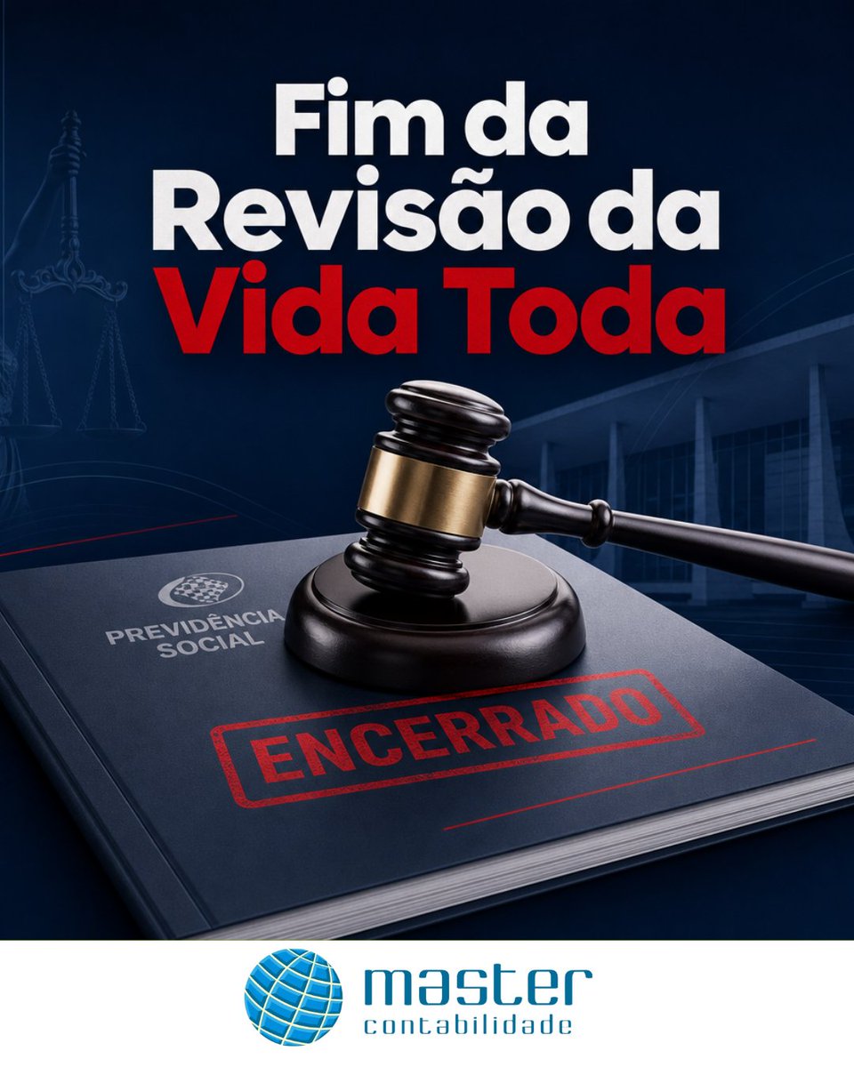 masterconline's tweet photo. 🔴 STF encerra de vez a "revisão da vida toda" do INSS

O Supremo Tribunal Federal negou, por 7 votos a 3, o recurso que tentava reverter o fim da chamada revisão da vida toda e determinou o encerramento definitivo do processo (ADI 2.111).

Na prática, aposentados e pensionistas perdem a possibilidade de recalcular o benefício incluindo contribuições feitas antes de julho de 1994.

📌 O que muda:
- Novos pedidos de revisão perdem força
- Ações em andamento tendem a seguir o entendimento do STF
- Quem aguardava decisão favorável enfrenta cenário mais restritivo

✅ Ponto importante: quem já recebeu valores por decisão judicial não precisará devolver as quantias pagas.

Cada caso, porém, tem particularidades.

Antes de qualquer decisão sobre seu benefício, busque uma análise técnica individual.

💬 Tem dúvidas sobre o impacto no seu planejamento previdenciário? Fale com a equipe da Master Contabilidade.

#INSS #RevisãoDaVidaToda #STF #Aposentadoria #Previdência #PlanejamentoPrevidenciário #MasterContabilidade #Contabilidade #DireitoPrevidenciário